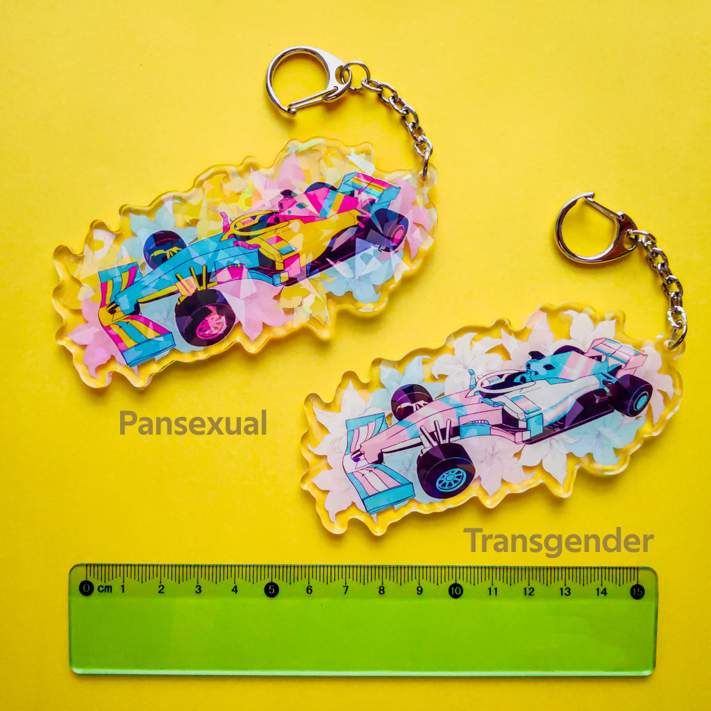 Pride Livery Holographic Keychains